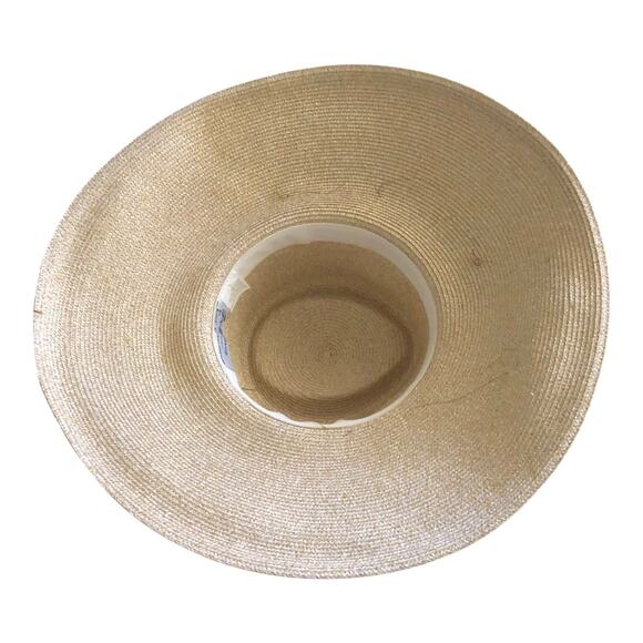 Fine Millinery Collection By August Accessories Wide Brim Red Roses Floral Hat - Picture 8 of 11